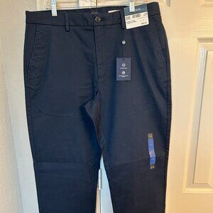 Jos A Bank Tailored Fit FF Chino Men's Traditional Fit Pant - Blue - 36x32 - NWT